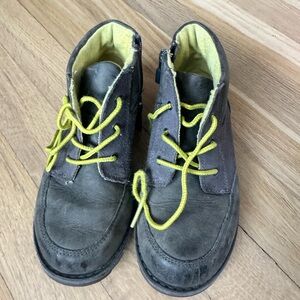 UGG Kids Charcoal and Lime Boots